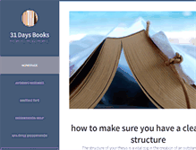 Tablet Screenshot of 31daysbooks.com